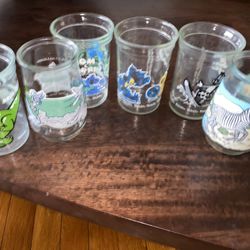 Vintage Lot of 6 Welch's Glass Jelly Jars