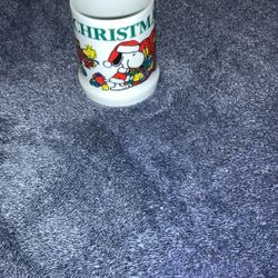  Peanuts Merry Christmas 1983 Mug | Snoopy and Friends  New Charlie Brown Vintage New