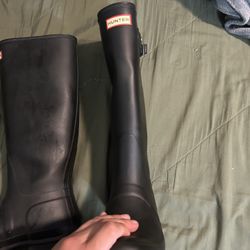 Hunter Rain Boots Tall Size 6