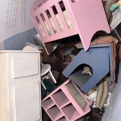 Vintage Handmade Dollhouse Furniture – Assorted Pieces – Miniature Mixed Lot