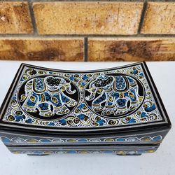 Authentic Thai Hand Painted Jewelry Box 