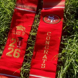 San Francisco 49ers Graduation Stole 