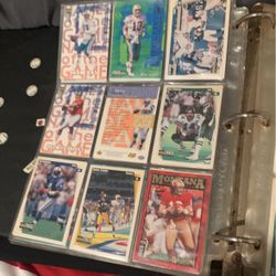 Photo Album Of Old Football Cards 