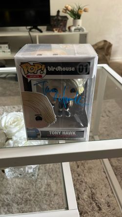 Tony Hawk Signed Funko Pop #01 Birdhouse – Autographed – Protector