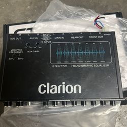 Clarion EQS755 Car Audio Graphic Equalizer 