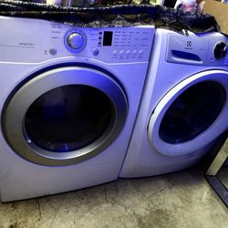 LG dryer needs heating element, washer is like new.