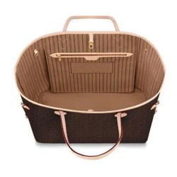 Women Brown And Red Tote Bag 