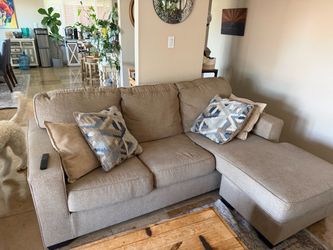 Couch with chaise lounge