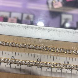 14kt gold and diamond chain