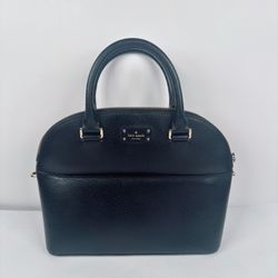 Kate Spade Black Grove Street Carli Leather Crossbody Purse 