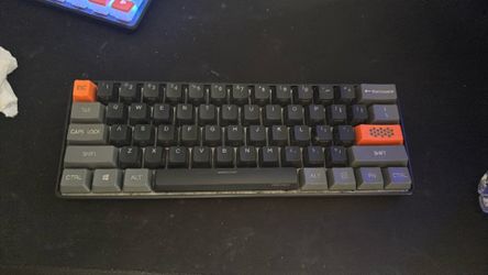 60% Gaming Keyboard with custom key caps