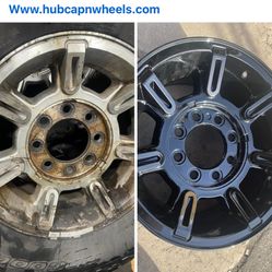 Black Powder Coat Wheels ! 