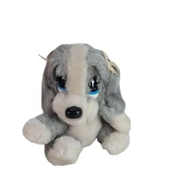 Applause Sad Sam Puppy Dog Stuffed Animal Vtg 1985 Korean 5"H Plush No Tush Tag