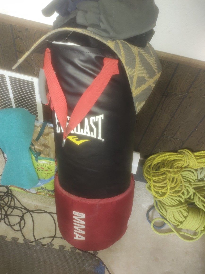 Nice 50 Lb Everlast Mma Boxing Bag With Handles