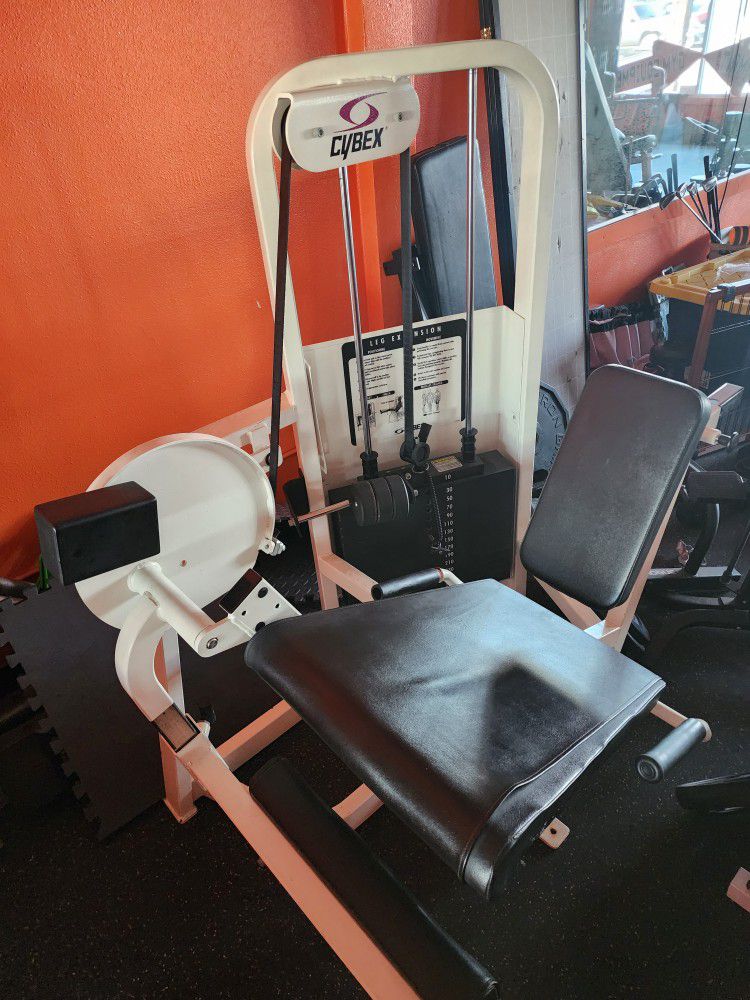 HEAVY DUTY COMMERCIAL GRADE 300 LBS STACK WEIGHTS LEG EXTENSION MACHINE ( EXCELLENT CONDITION  )