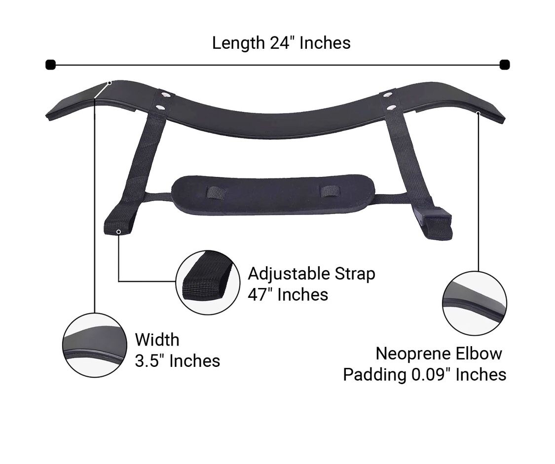 DMoose Arm Blaster for Biceps Triceps Bodybuilding Muscle Strength Gains Workout Equipment Training Contoured Bicep Blaster Isolator Preacher Curling