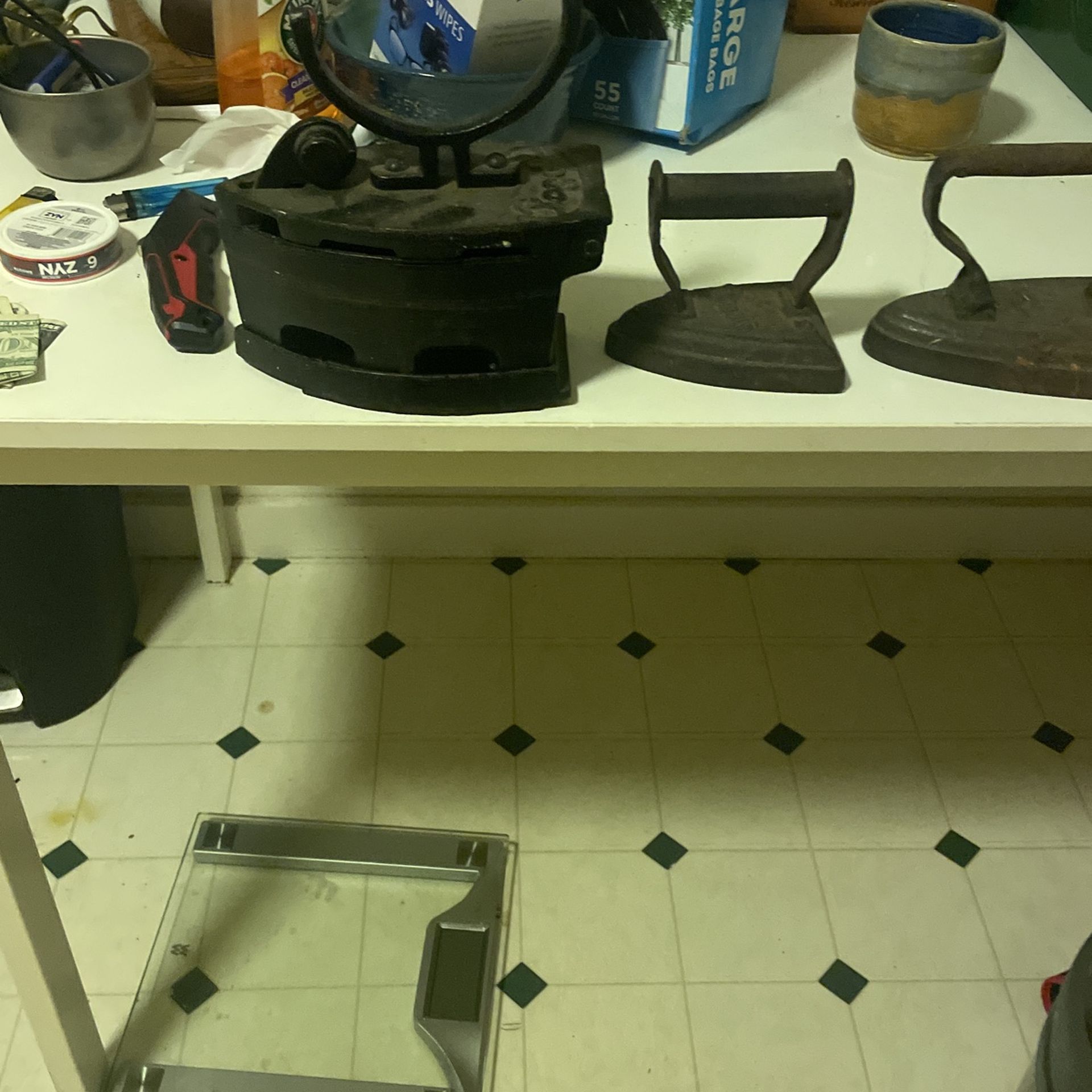 Antique cast-iron irons