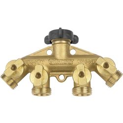 Gilmour Brass 4-Way Connector 44GF
