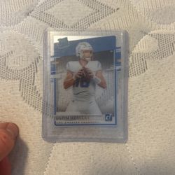 Justin Herbert Clearly Donruss Rated Rookie