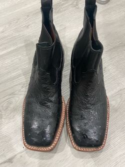 Ariat black ostrich boots