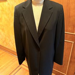 DKNY Classic Black Single-Button Blazer