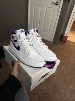 Jordan 1s Metallic Purple Highs Size 7 Or 8.5w