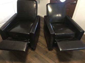 Matching Vegan Leather Recliners