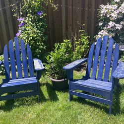 2 Adirondack Cedar Chairs 
