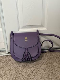 Florence Genuine Italian Leather Purple Tassel Crossbody Handbag – $65 OBO