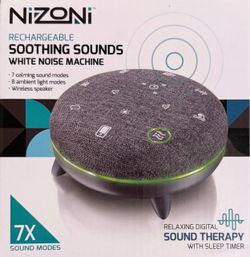 Nizoni Rechargeable Soothing Sounds Wireless White Noise Machine