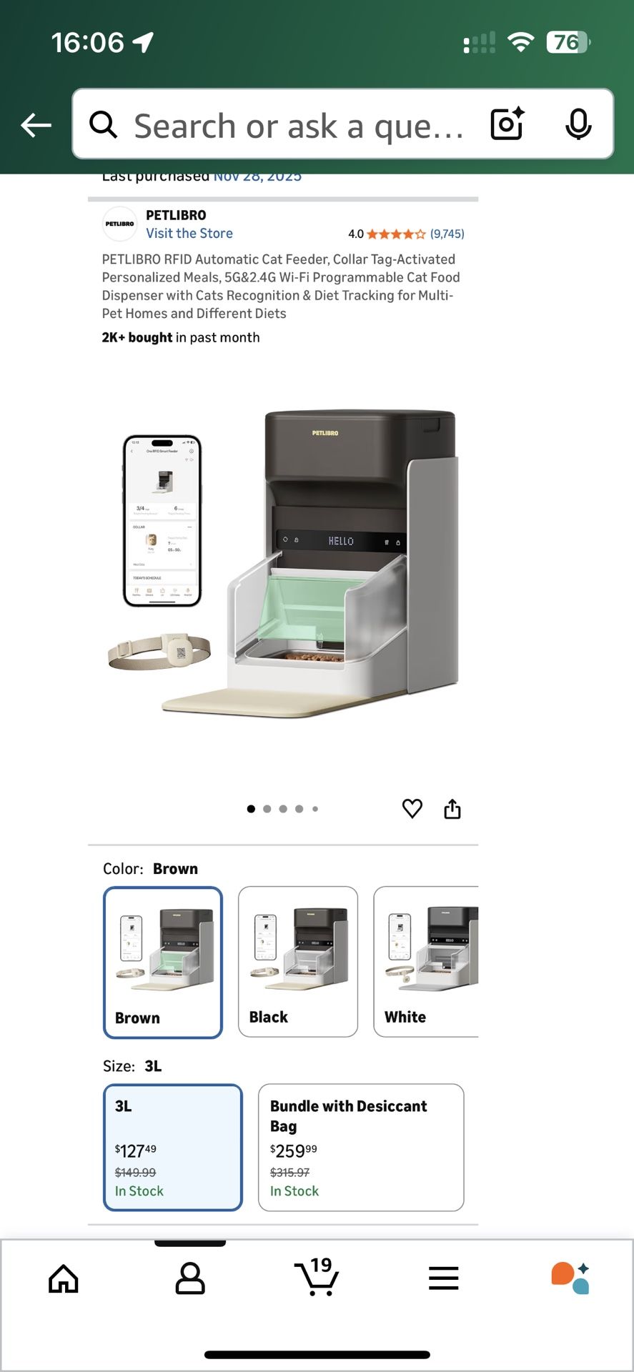 PETLIBRO RFID Automatic Cat Feeder with collar