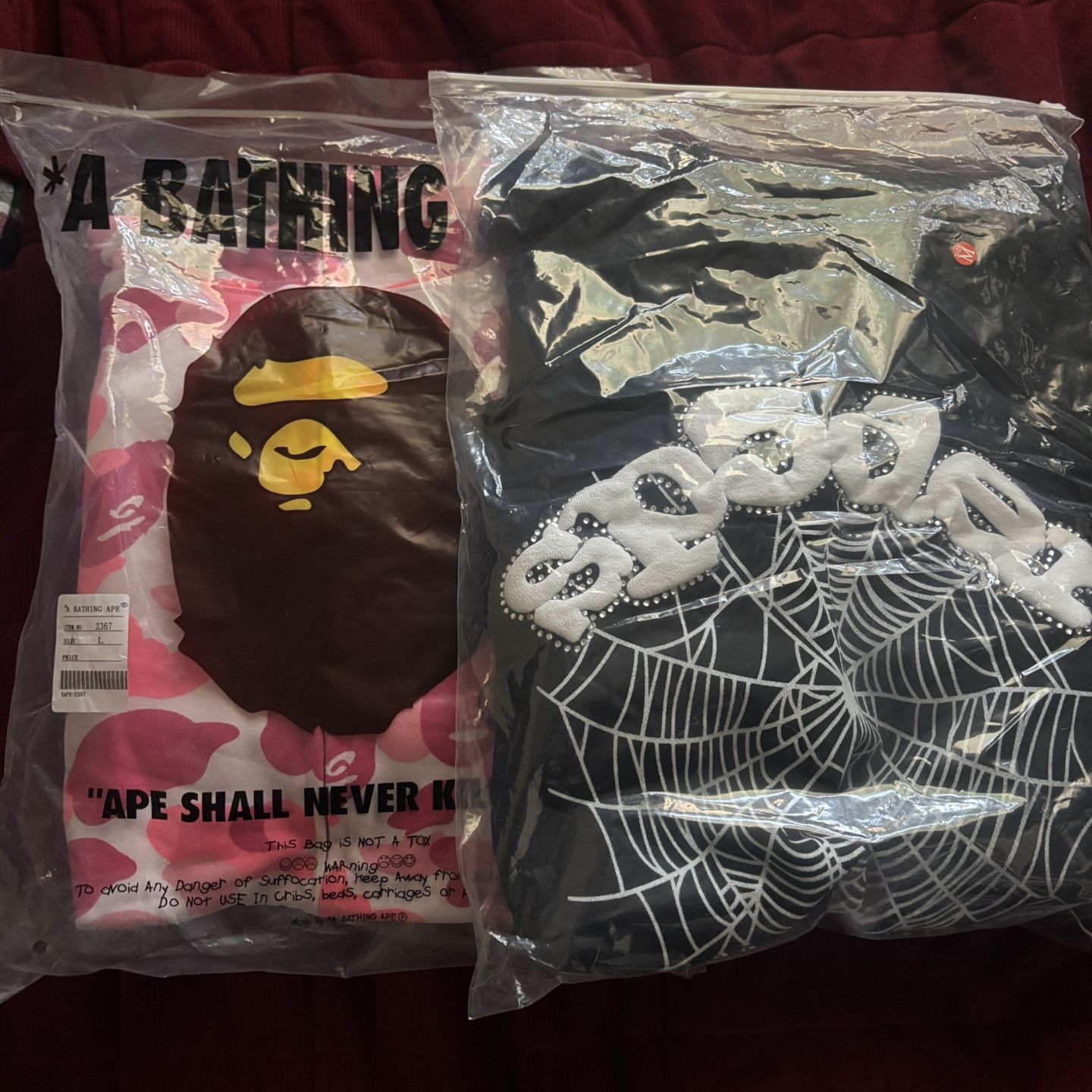 Bape and Spyder hoodie