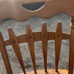 Set Of Antique Wood Chairs
