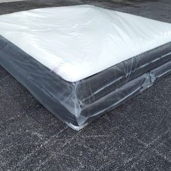 NEW QUEEN-SIZE MATTRESS & BOX SPRING - 2PC