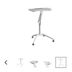 AN Mobile Desk, Liftable Computer Desk, Home Corner Bedside Table, Home Office, Etc. ，White