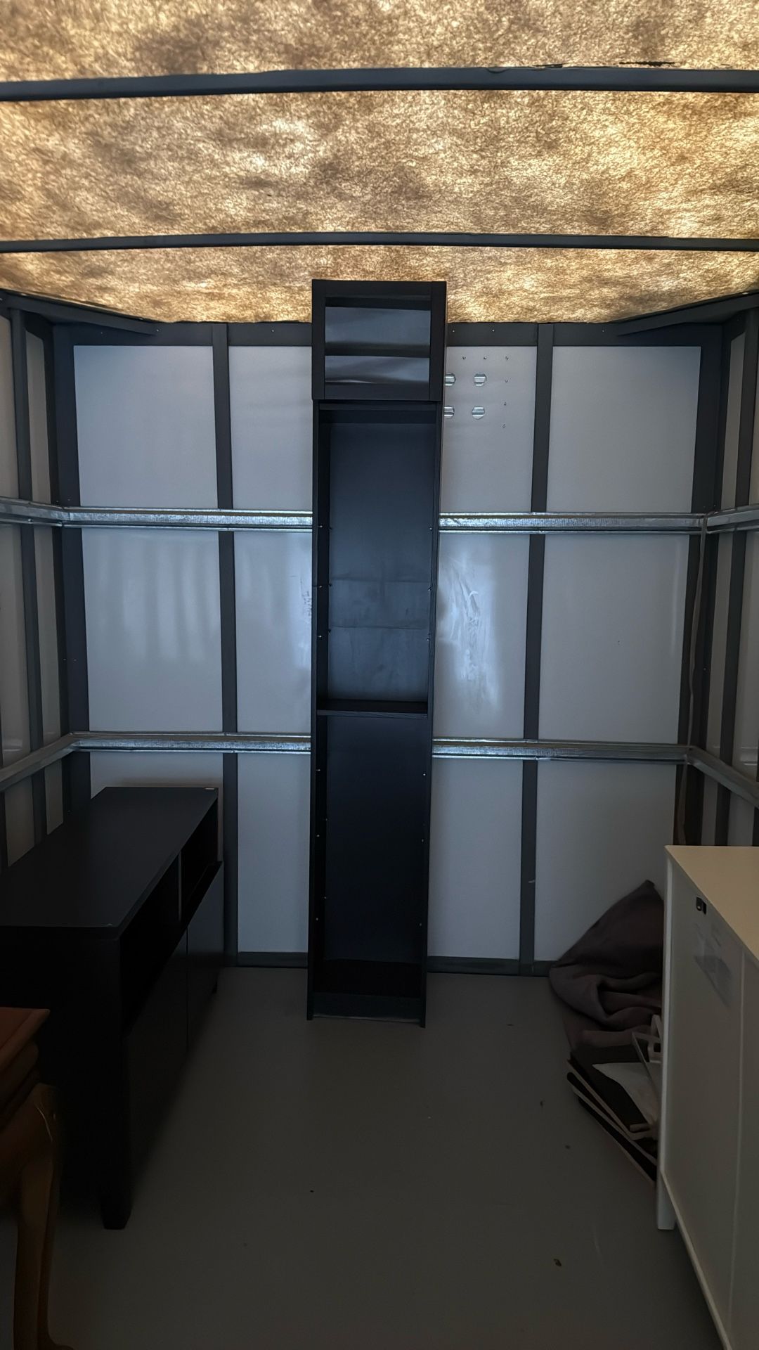 4 Dark Wood Cabinets