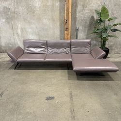 Leather Recliner Sectional Sofa Made In Germany -Delivery Available