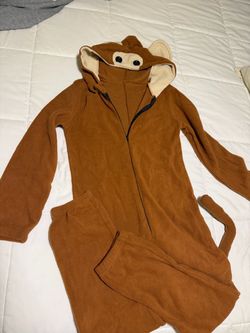 Monkey Animal Fleece Onesie costume/ pijama