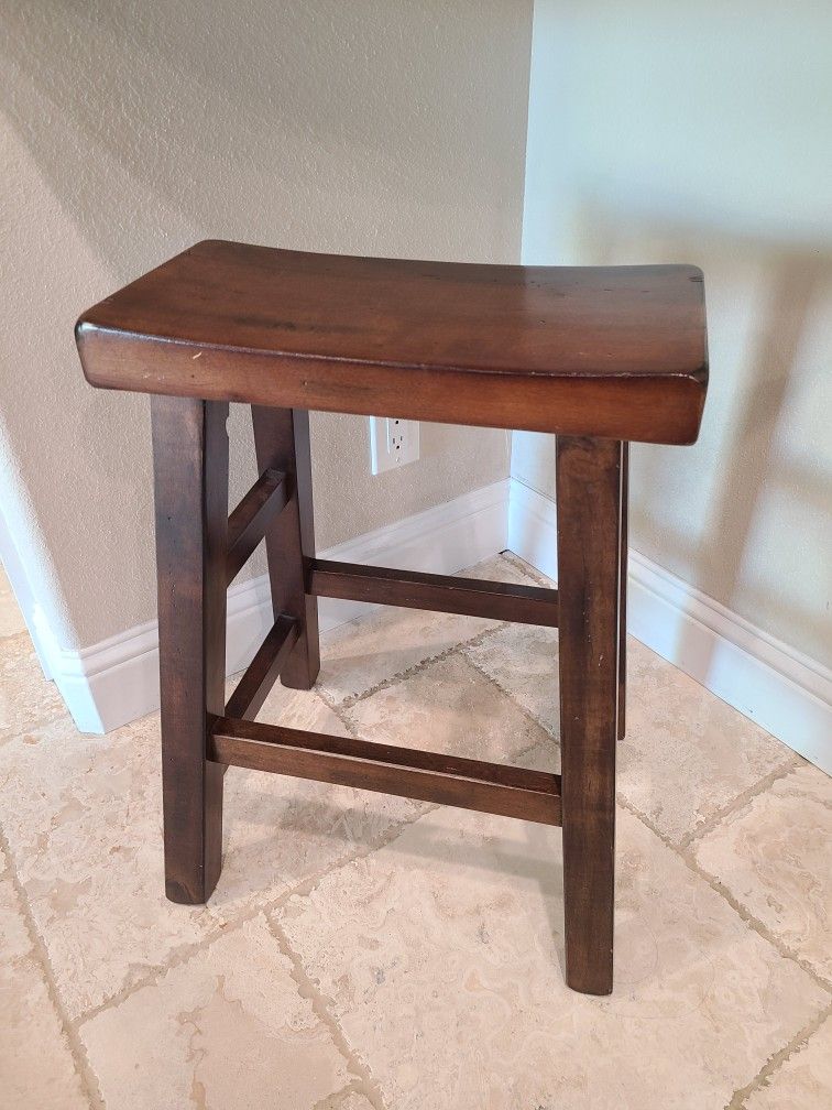 Real Solid Wood Bar Stool Counter Height