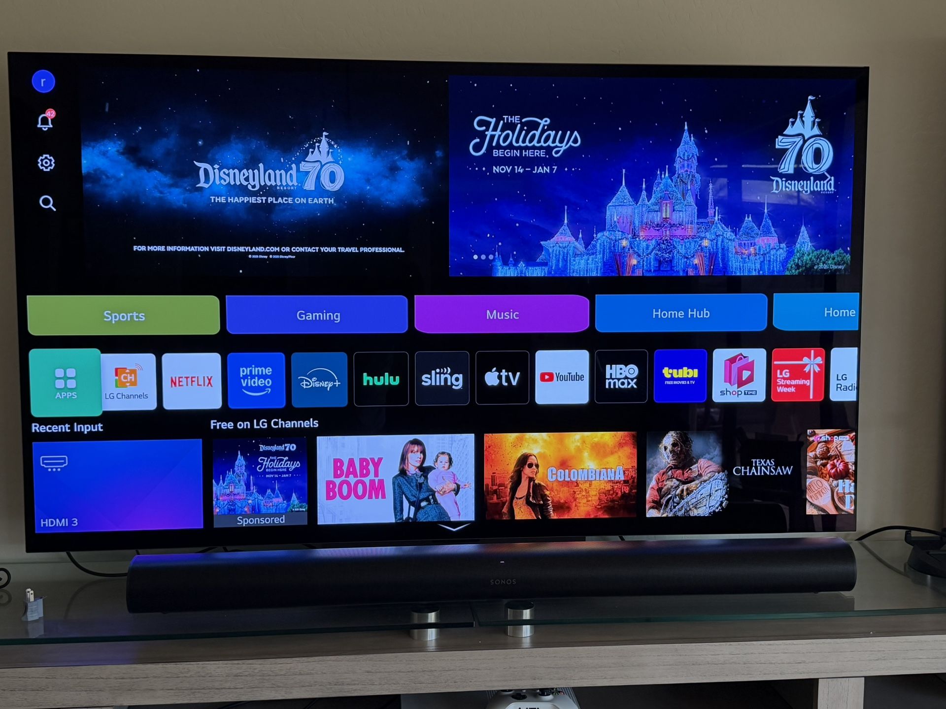LG 65โ C3 OLED + Sonos Arc & Subwoofer โ $2,500