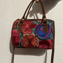Embroidered Mini Purse