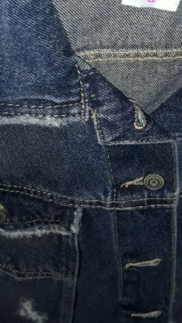 Denim Jacket. Distressed Denim/Jean Jacket