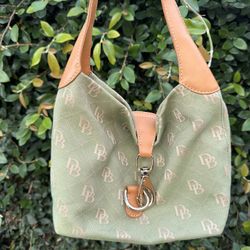 Dooney And Bourke Green Shoulder Bag 