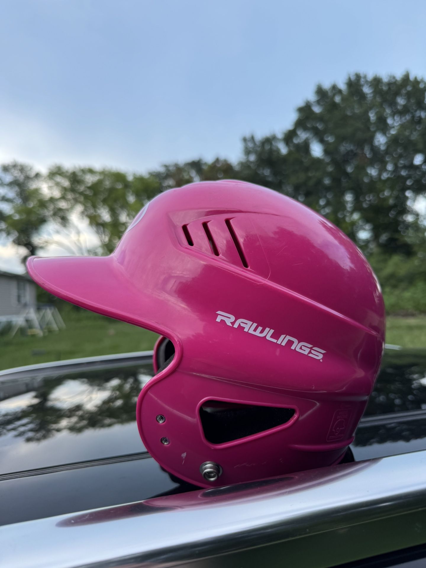 NEW Rawlings Mach Batting Helmet- Junior Fits 6 3/8-7 1/8 Pink