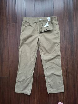 Columbia Men's Tan Chino Pants 34x30 Regular Fit Outdoor Hiking