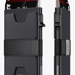 Cartera delgada de aluminio para hombre.