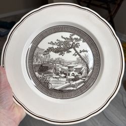 Vintage Wedgwood Plate Japanese Garden Club of America Through The Ages 1938