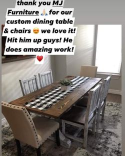 Dining tables made from real wood starting at only $399 for 6 people!