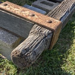 Antique Hay Bale Cart Wagon Trolley Frame