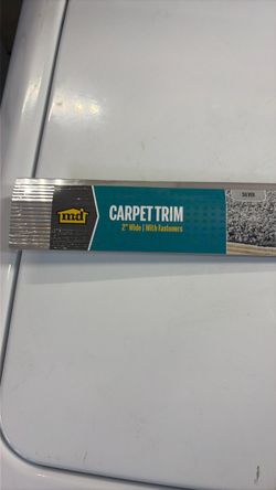 M-D Silver Carpet Trim Strip with Fasteners